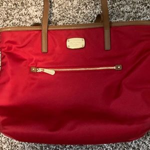 Michael Kors Red purse fabric